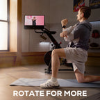 YESOUL G1M Plus Bike – Cyclette da Casa con Schermo 21.5" Full HD Rotante, 100 Livelli di Resistenza Magnetica e Connessione App