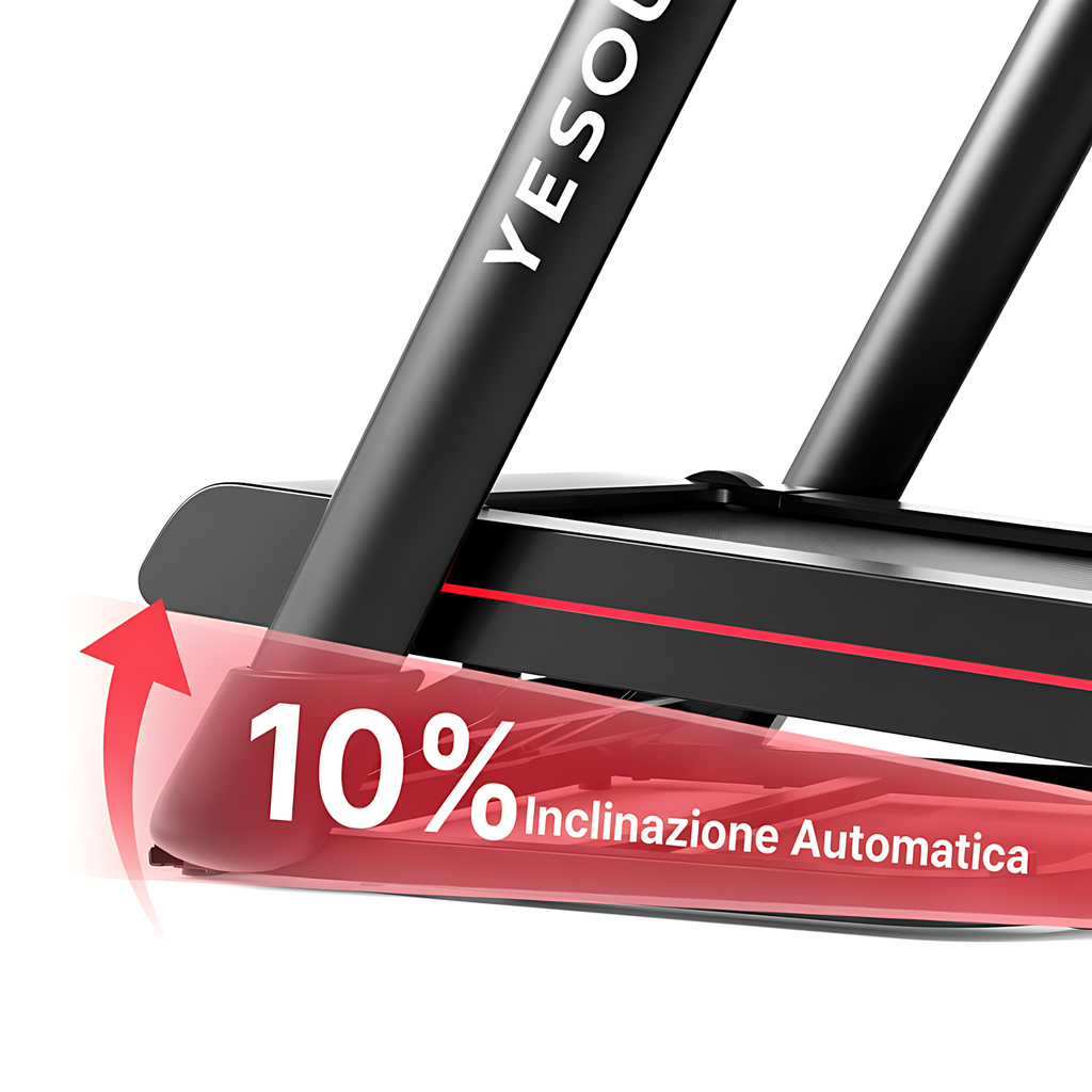 Yesoul T3 PLUS – Tapis Roulant con Schermo 21.5” FHD, Inclinazione Elettrica e Motore Brushless