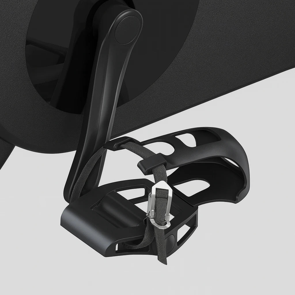 Pedali con gabbia di sicurezza della cyclette Yesoul C1A.